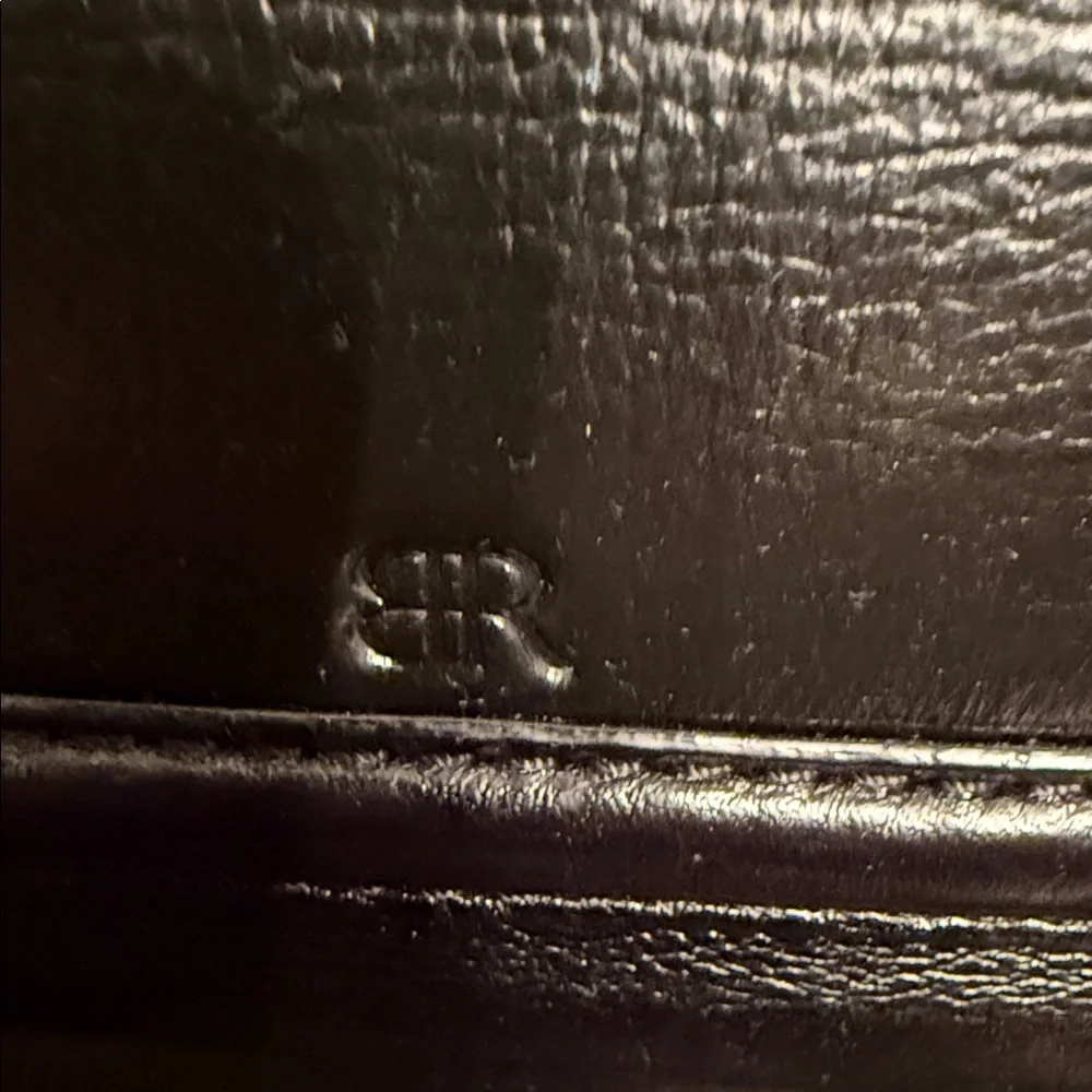 Vintage Banana Republic Black Leather Shoulder Bag Y2K Minimalist Chic